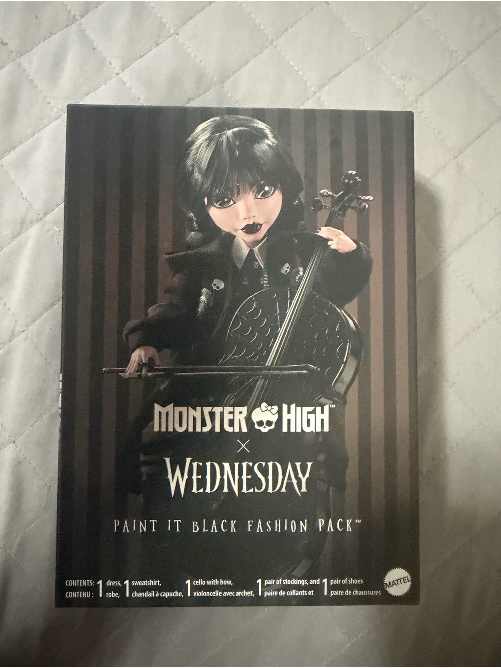 monster high Wednesday Paint It Black Fashion Pack - Black